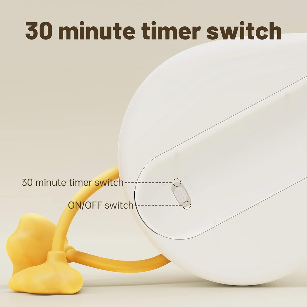 Cute Silicone Duck Lying Night Light Yellow Duck 3-Level Light Up Bedside Read Desk Touch Night Lamp Kids Room Kawaii Decoration