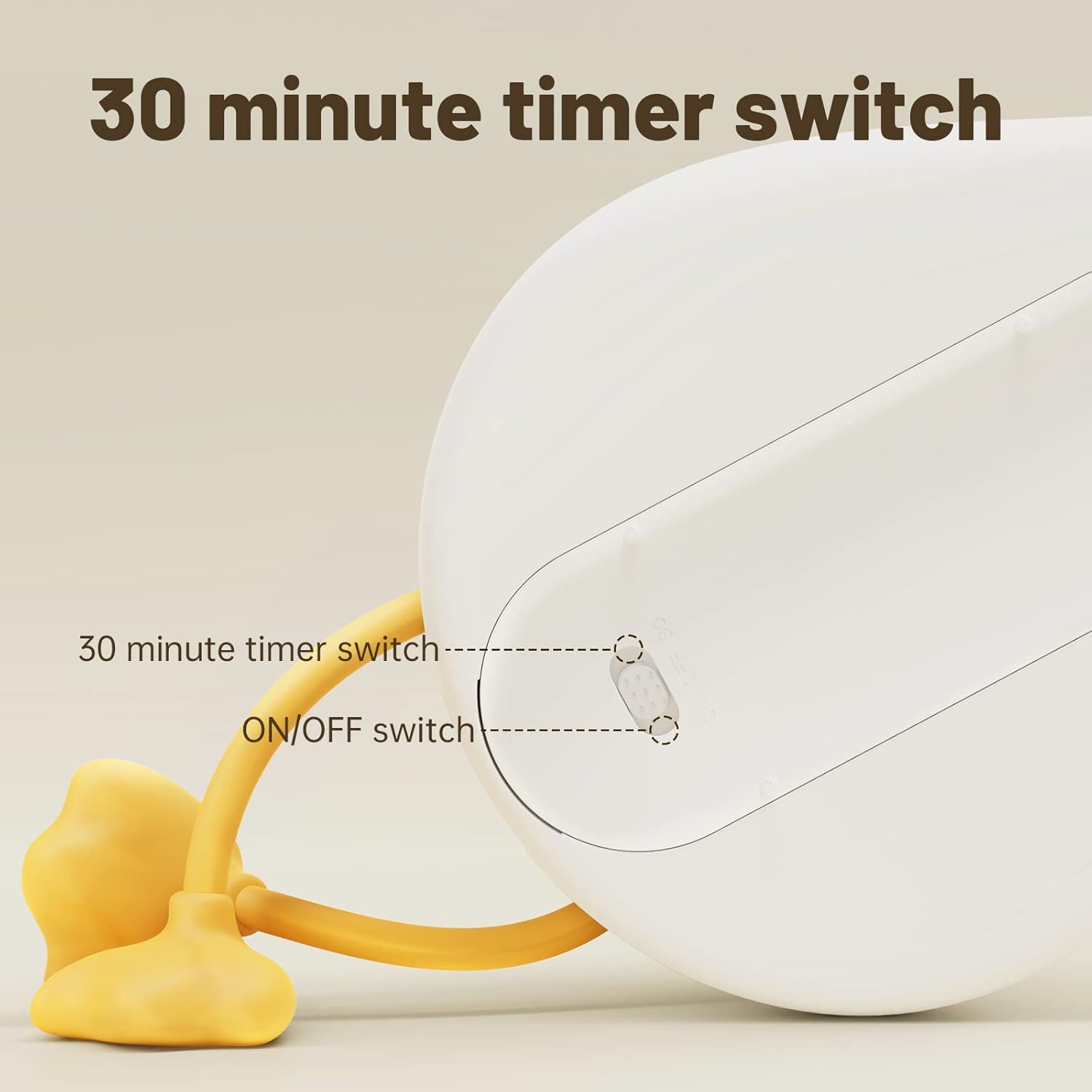Cute Silicone Duck Lying Night Light Yellow Duck 3-Level Light Up Bedside Read Desk Touch Night Lamp Kids Room Kawaii Decoration