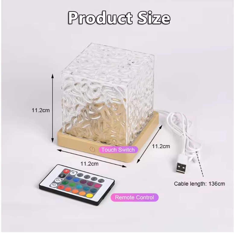 Glowdiffuser ocean wave projector