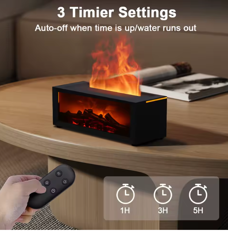 Glow Diffuser Fireplace Oil Diffuser