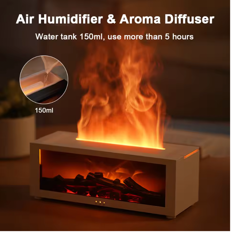 Glow Diffuser Fireplace Oil Diffuser